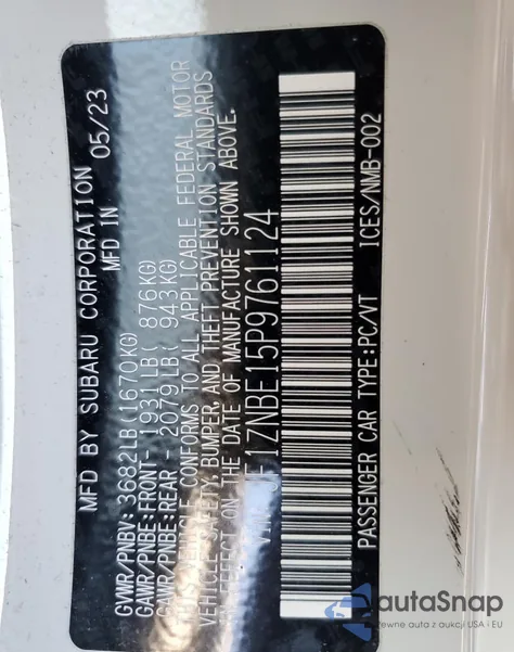 JF1ZNBE15P9761124